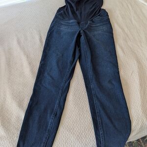 SPANX Maternity Blue Denim Skinny Jeans With Full Panel Size Small